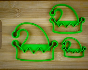 Elf hat - X-Mas hat - Green Hat - Christmas elf hat - Pointed hat - Cookie cutter Multi-Size