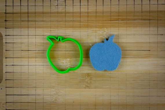 Apple Cookie Cutter - Green Apple Fruit - Back to School Baking - Healthy Kids Snack