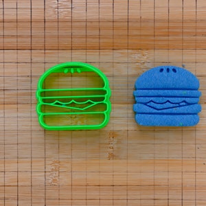 Hamburgerkakform - Dubbel kyckling Stor burgare - Dubbel ostform - Fet mat - Salt snacks