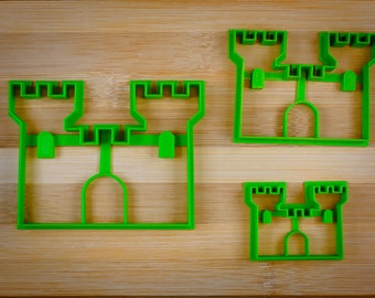 Castle - Castle with two towers  - Medieval castle - Fortified structure - Cookie cutter Multi-Size