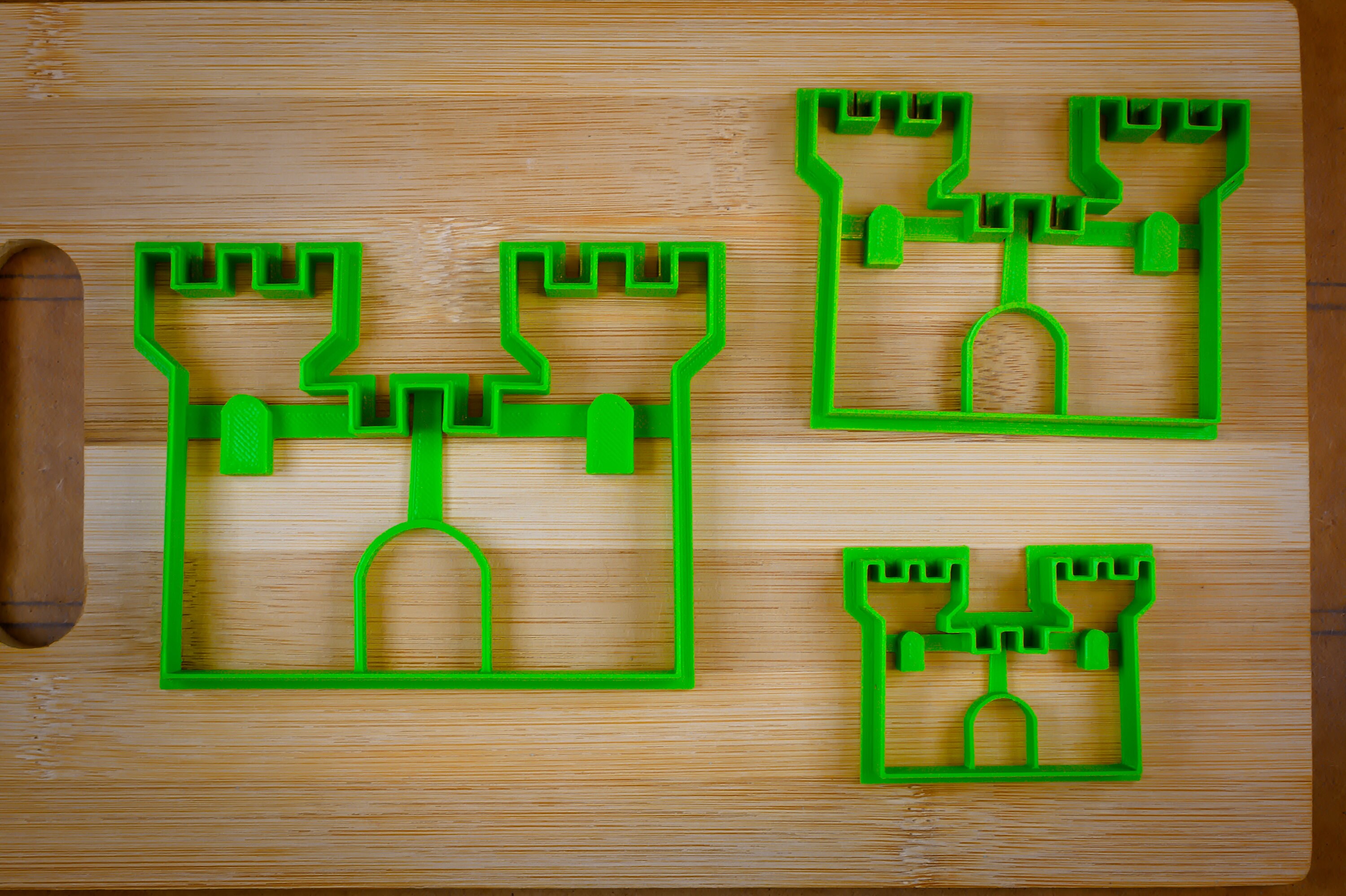 Castle Cookie Cutter - Medieval Castle With Two Towers - Fortified ...