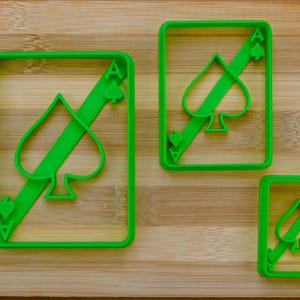 Asso di Picche - Poker - Carte a semi francesi - Mazzo standard di 52 carte - Taglierina biscotto