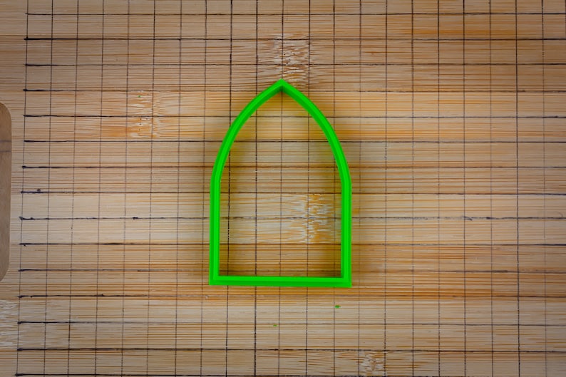 Gothic arch Gothic door Pointed Arch Ogival arch Gate with pointed crown Cookie cutter Multi-Size Medium 7.5cm, 3inch