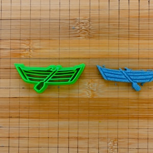 Rowboat Cookie Cutter - Fishing boat - River Little Vessel Propelled By Oars - Human-Powered Watercraft