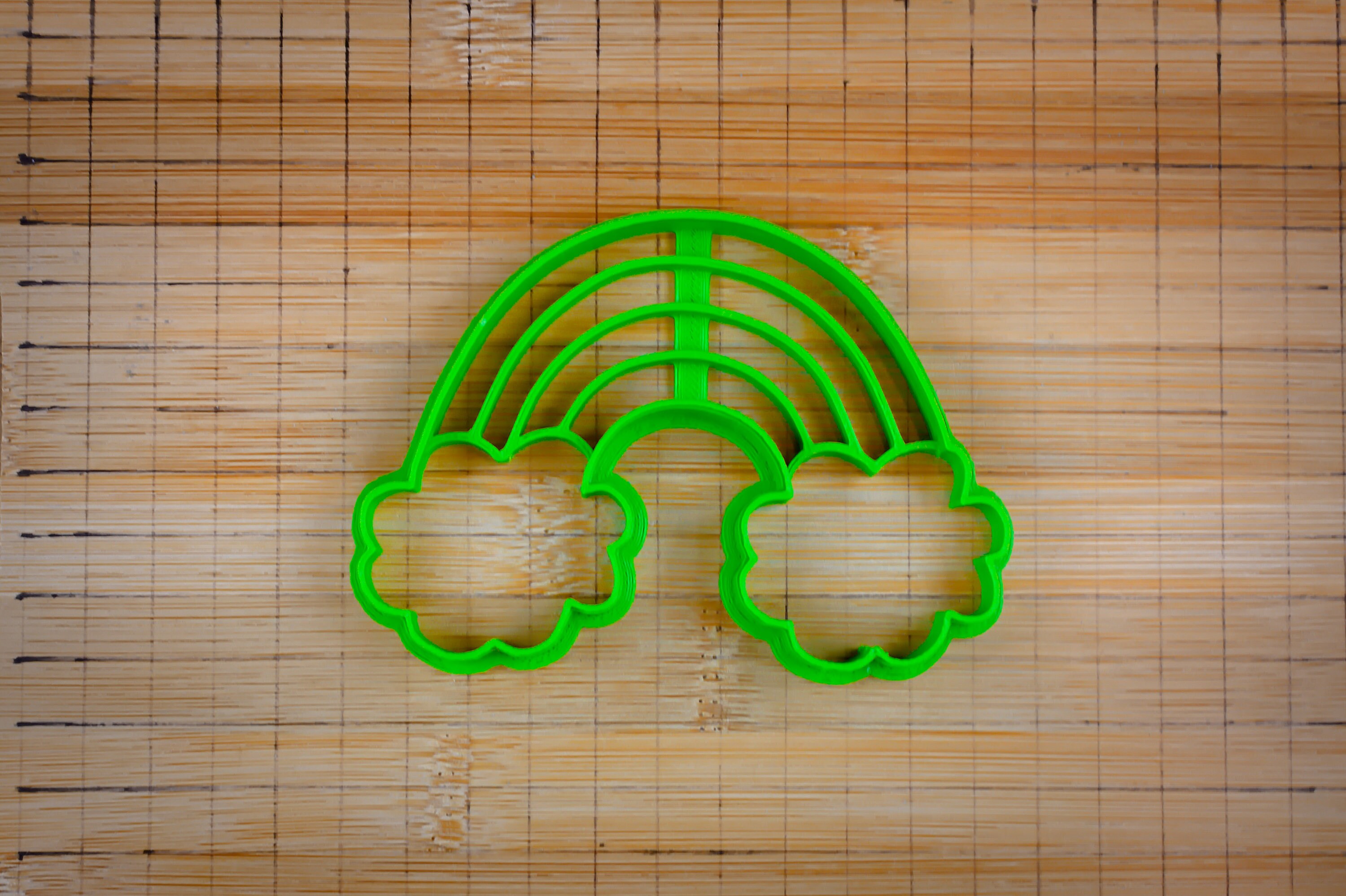Rainbow With Clouds Cookie Cutter - Two Fluffy Clouds - Cloudy Sky ...