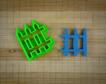 Cortador de galletas para paneles de cerca - Cerca de jardín - Puerta de madera - Estructura de madera - Herramienta para hornear - Varios tamaños