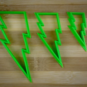 Lightning strike - Thunder strike - Thunderbolt - Flash - Cookie Cutter Multi-Size