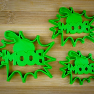 Boom 3D - Bam Cartone animato - Sorpresa - Esplosione - Bomba - Taglierina biscotto