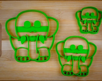 Cute elephant - Fat elephant 3D - Heavy animal - Cookie cutter Multi-Size