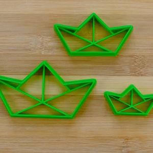 Barchetta di carta - Piccola Barca - Origami - Barchetta per bambini - Giocattolo - Taglierina biscotto