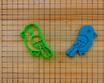 Singing bird Cookie Cutter - Colorful small little bird - Fun for Kids Baking Mold Tool