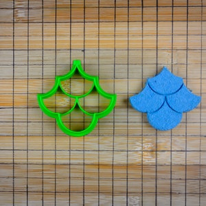 Ogee Multi-Drop 3D Tile - Mosaik 3D Effekt - Arabeske - Marokkanische Multidrops - Ogee Tesselation - Ausstechform Multi-Size