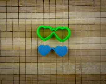 Heart sunglasses - Love sunglasses - Cookie cutter Multi-Size