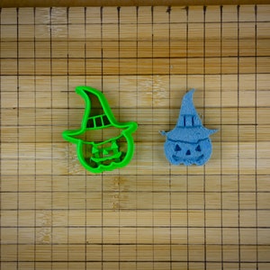 Kürbis mit Hut Cookie Cutter - Halloween - Halloweenkürbis - Lustiger Kürbis - Keksform