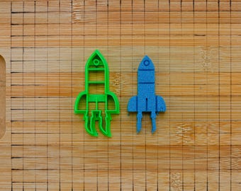 Rocket Spaceship Cookie Cutter – Space Rocket Cookie Cutter for Kids Space Lovers