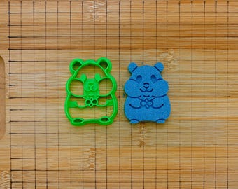 Hamster Eating Nut Cookie Cutter - Love Hamster for Animal Lovers, Baking, Birthday Party Cookies