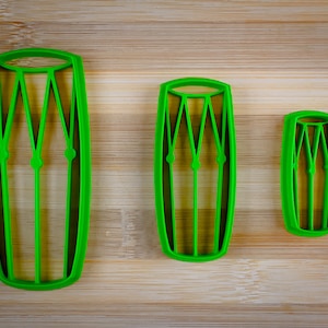 Conga Drum - Percussion musical instrument - Cuba Drum - Songo Salsa Merengue - Tumbadora - Tall narrow drum - Cookie cutter Multi-Size