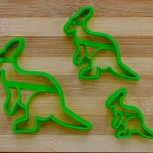 Figura Canguro - Canguro Sonriente - Canguro Rojo Sentado - Cortador de Galletas Multitamaño