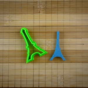 Eiffel Tower - Cultural icon of Paris France - Cookie Cutter Multi-Size image 1