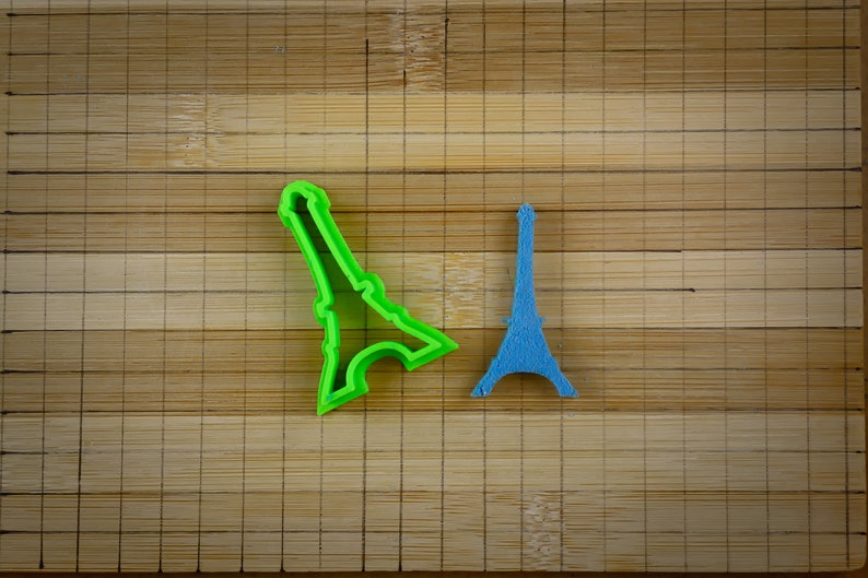 Eiffel Tower - Cultural icon of Paris France - Cookie Cutter Multi-Size image 1