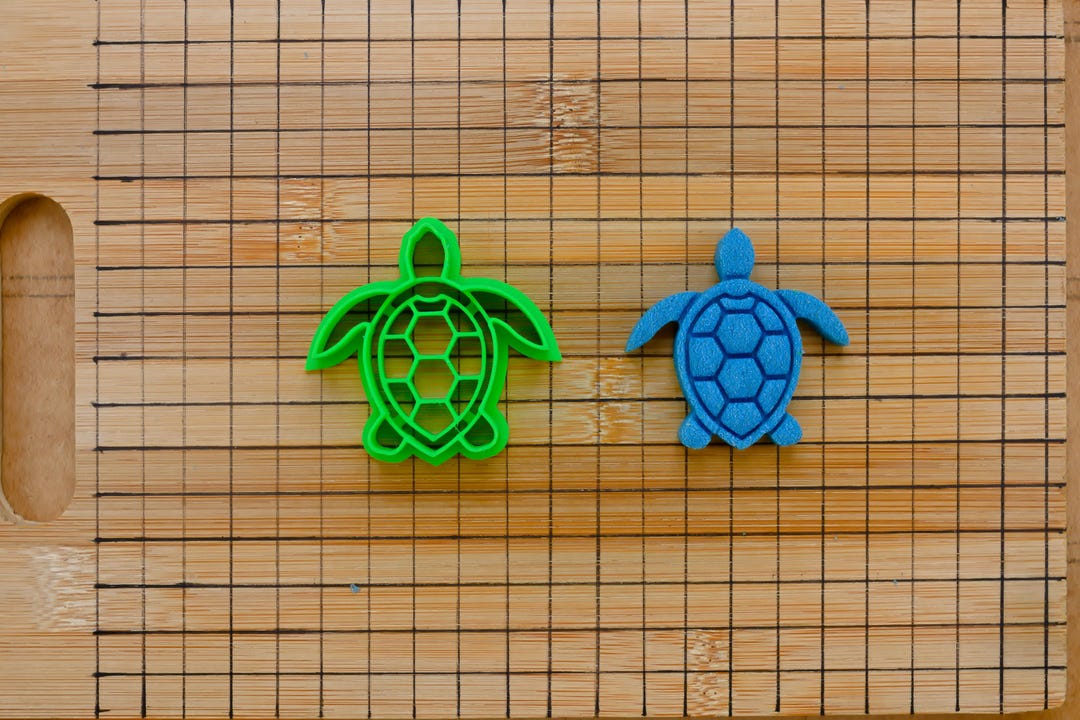 Sea Turtle Cookie Cutte - Marine Turtle With 3D Details - Slow Reptile ...