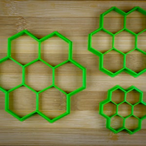 Magic Hexagon - Math puzzle - Honeycomb pattern - Honey bee nest - Cookie cutter Multi-Size