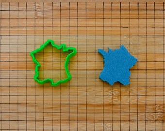 France Map Cookie Cutter – Country Shape Biscuit Mold – French Geography Outline Baking Tool Multi-Size