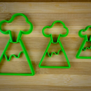 Active Volcano Mountain - Volcano eruption - Cookie cutter Multi-Size