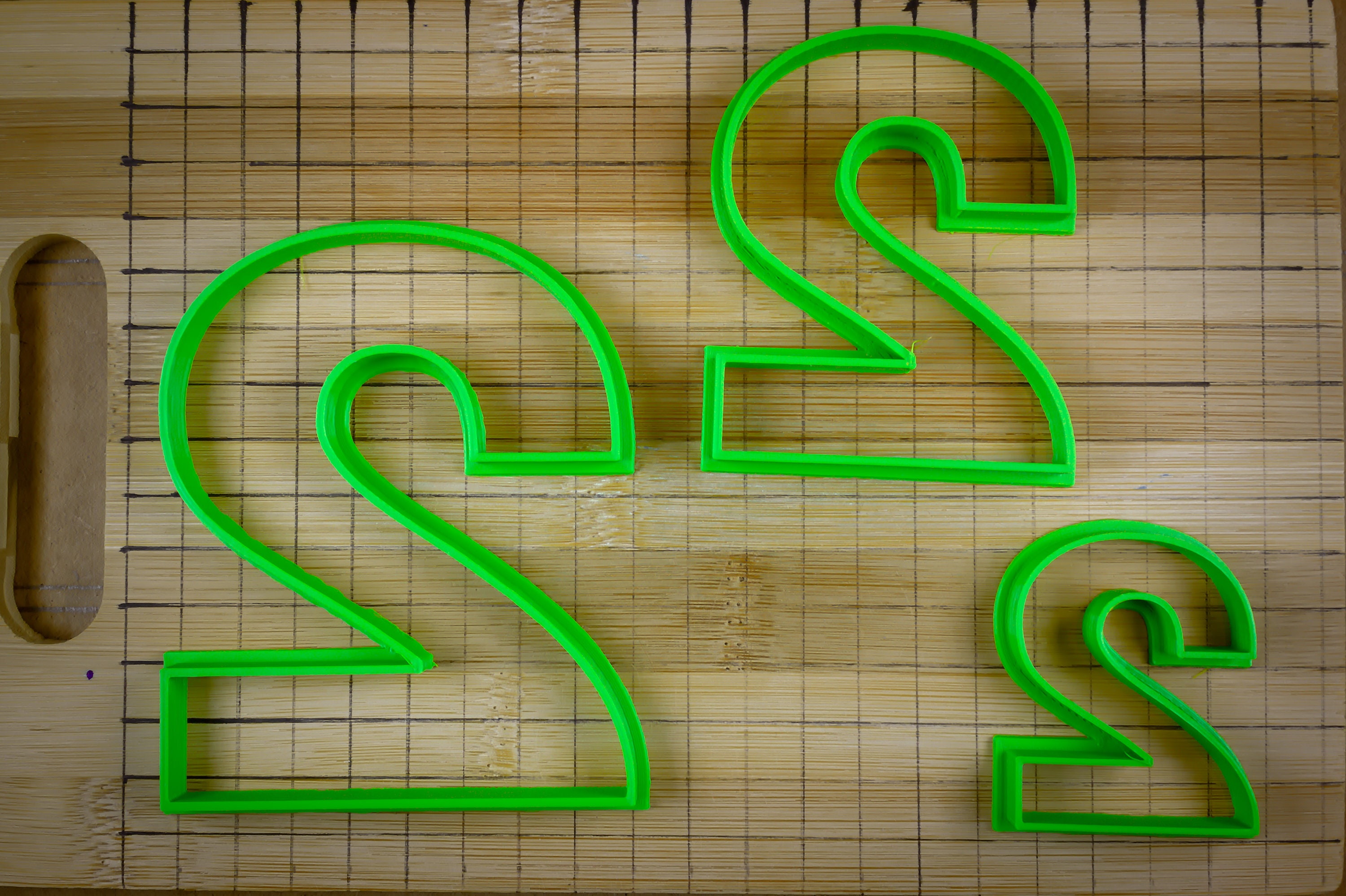 Two Number - Two Digit - 2 Symbol - Character - Cookie Cutter Multi ...