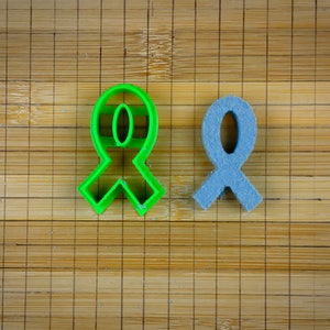Awareness ribbon outline - Ribbon 3 - Cookie cutter Multi-Size