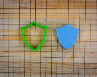 Knight Shield Cookie Cutter - Armor - Medieval Ancient Combat protection - Heater Shield - Biscuit Mold