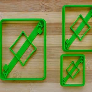 Asso di quadri - Poker - Carte a semi francesi - Mazzo standard di 52 carte - Taglierina biscotto