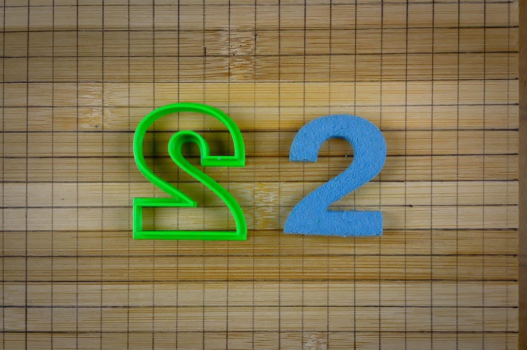 Two Number - Two Digit - 2 Symbol - Character - Cookie Cutter Multi ...