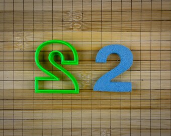 Twee cijfers - Twee cijfers - 2 Symbool - karakter - Cookie cutter Multi-Size