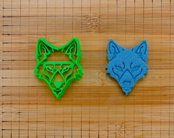 Wolf Face Cookie Cutter - Adult Male Grey Mountain Wolf - Wild Life Nature Animal - Multi-Size