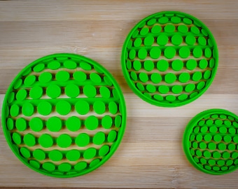 Golfball - Detaillierter 3D Golfball - Aerodynamischer Ball - Ausstechform Multi-Size
