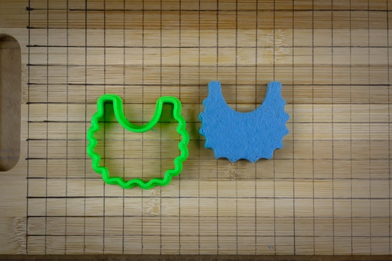 Baby Bib  Cookie Cutter - Clean Feeding Garment - Infant Feeding - Biscuit Mold