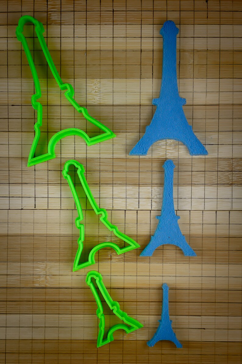 Eiffel Tower - Cultural icon of Paris France - Cookie Cutter Multi-Size image 7