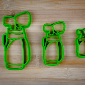 Golf bag - Golf Stand bag - Golf clubs in a golf bag - Golfer Carry bag - Cookie cutter Multi-Size
