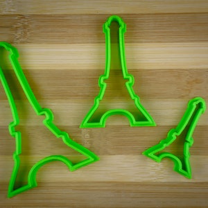 Eiffel Tower - Cultural icon of Paris France - Cookie Cutter Multi-Size