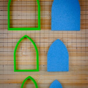 Gothic arch Gothic door Pointed Arch Ogival arch Gate with pointed crown Cookie cutter Multi-Size image 6