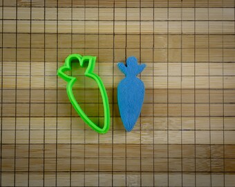 Carrot Cookie Cutter - Vegetable for Kids - Fun Healthy Snack Shape - Multi-Size