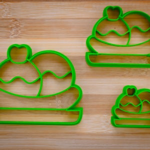Banana split with two scoops of ice cream  - Ice cream banana - Cookie Cutter Multi-Size