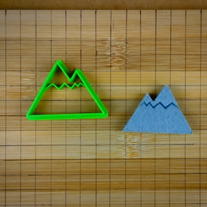 Verschneite Berge Ausstechform - Reihe von geeisten Bergen - Winter Schneespitzen - Backwerkzeug - Multi-Size