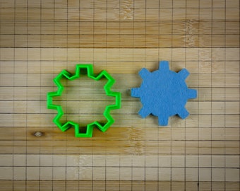 Gear - Cogwheel - Rotating machine part - Cookie cutter Multi-Size