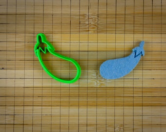 Purple Eggplant - aubergine  - brinjal vegetable - Cookie cutter Multi-Size