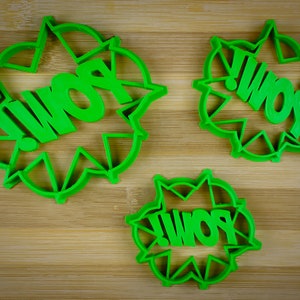 Pow 3D - Bam Cartone animato - Sorpresa - Esplosione - Taglierina biscotto