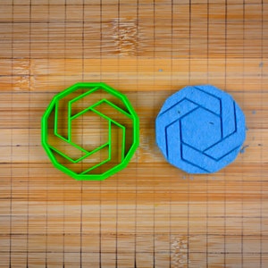 Galleta hexagonal - Efecto rotación - Cortador de galletas Multi-Tamaño