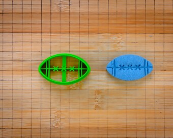 Rugby Ball Cookie Cutter - Oval Shaped Sports Ball - American Football - Australian Sport Game - Multi-Size