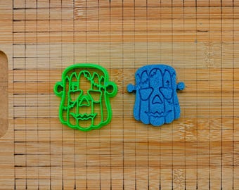 Frankenstein Pumpkin Cookie Cutter – Halloween Monster Pumpkin Cutter – Spooky Fondant Biscuit Baking Tool – Multi-Size